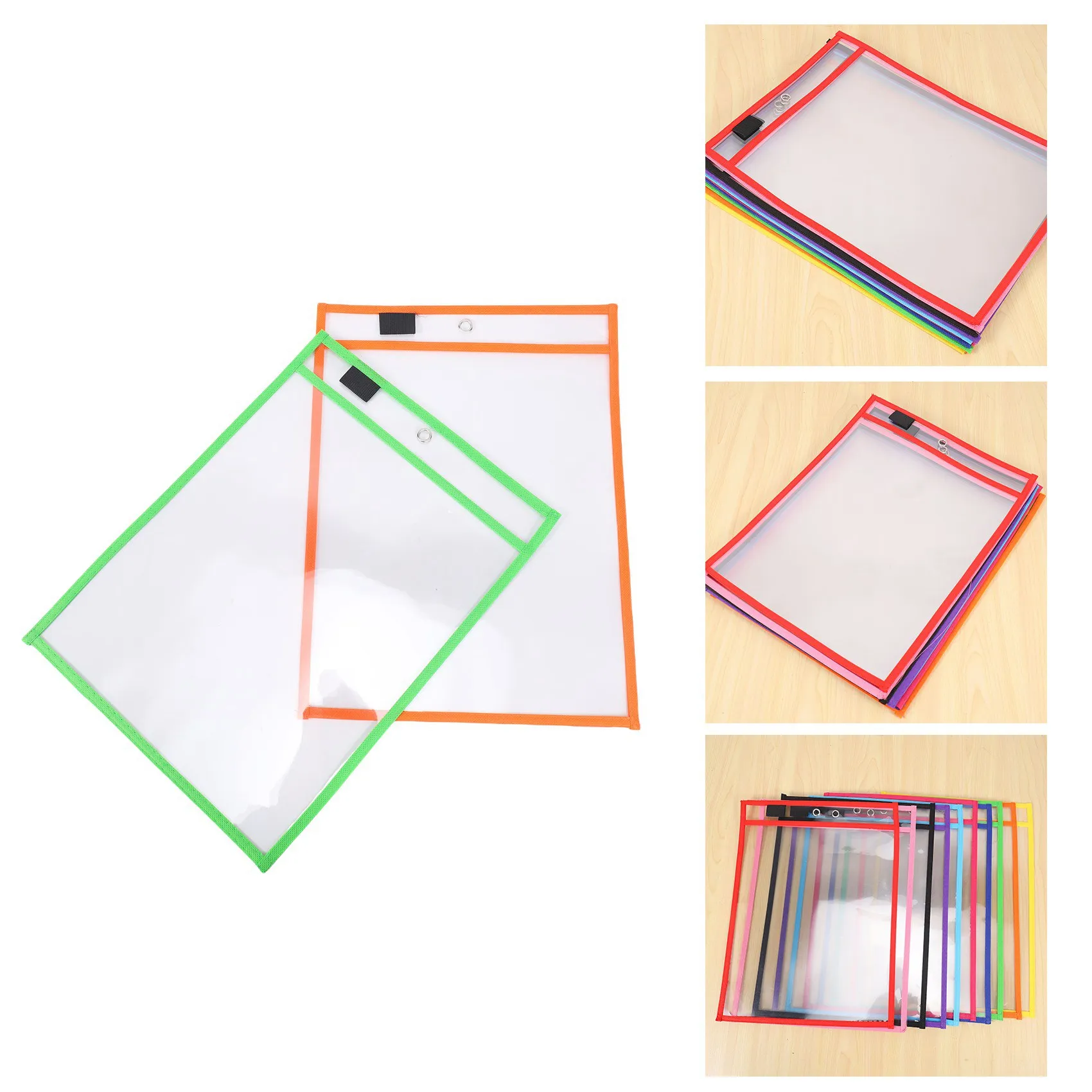 A66F-30 Pack Dry Erase Pockets PVC Transparent Sewn Dry Erase File Bag Reusable Dry Erase Bag
A66F-30 Pack Dry Erase Pockets PVC Transparent Sewn Dry Erase File Bag Reusable Dry Erase Bag