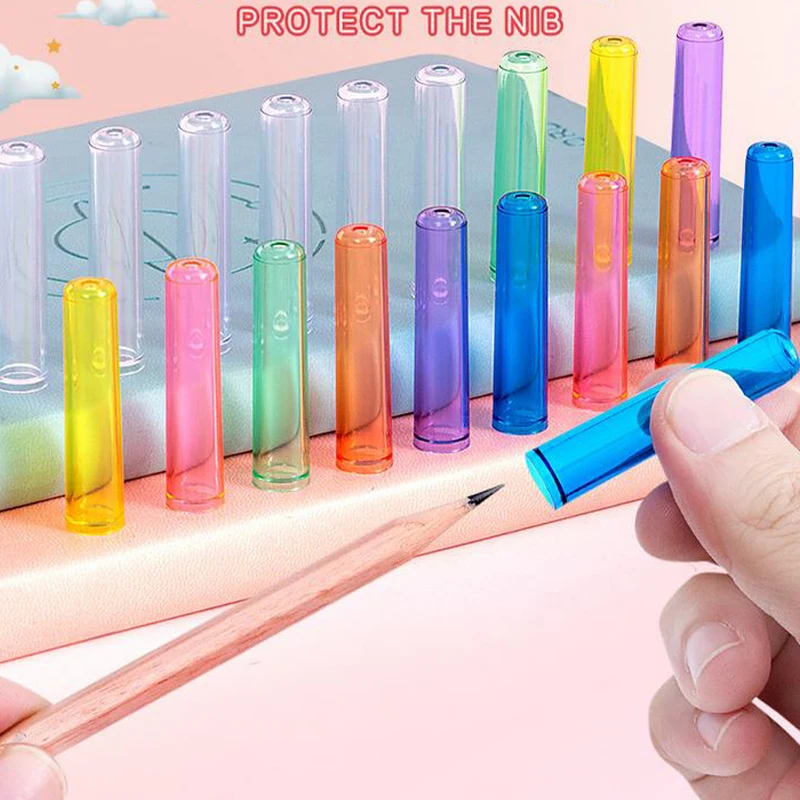 24/50Pcs Pencil Cap Pencil Case Stationery Pencil Protective Case Extender Cover Pen Cover Children's And Student Supplies
24/50Pcs Pencil Cap Pencil Case Stationery Pencil Protective Case Extender Cover Pen Cover Children's And Student Supplies