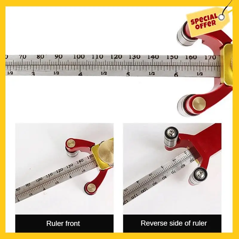 ABCY-3-In-1 Scriber Line Drawing Plan Straight Line Parallel Arc Woodworking DIY Height Measuring Tool
ABCY-3-In-1 Scriber Line Drawing Plan Straight Line Parallel Arc Woodworking DIY Height Measuring Tool