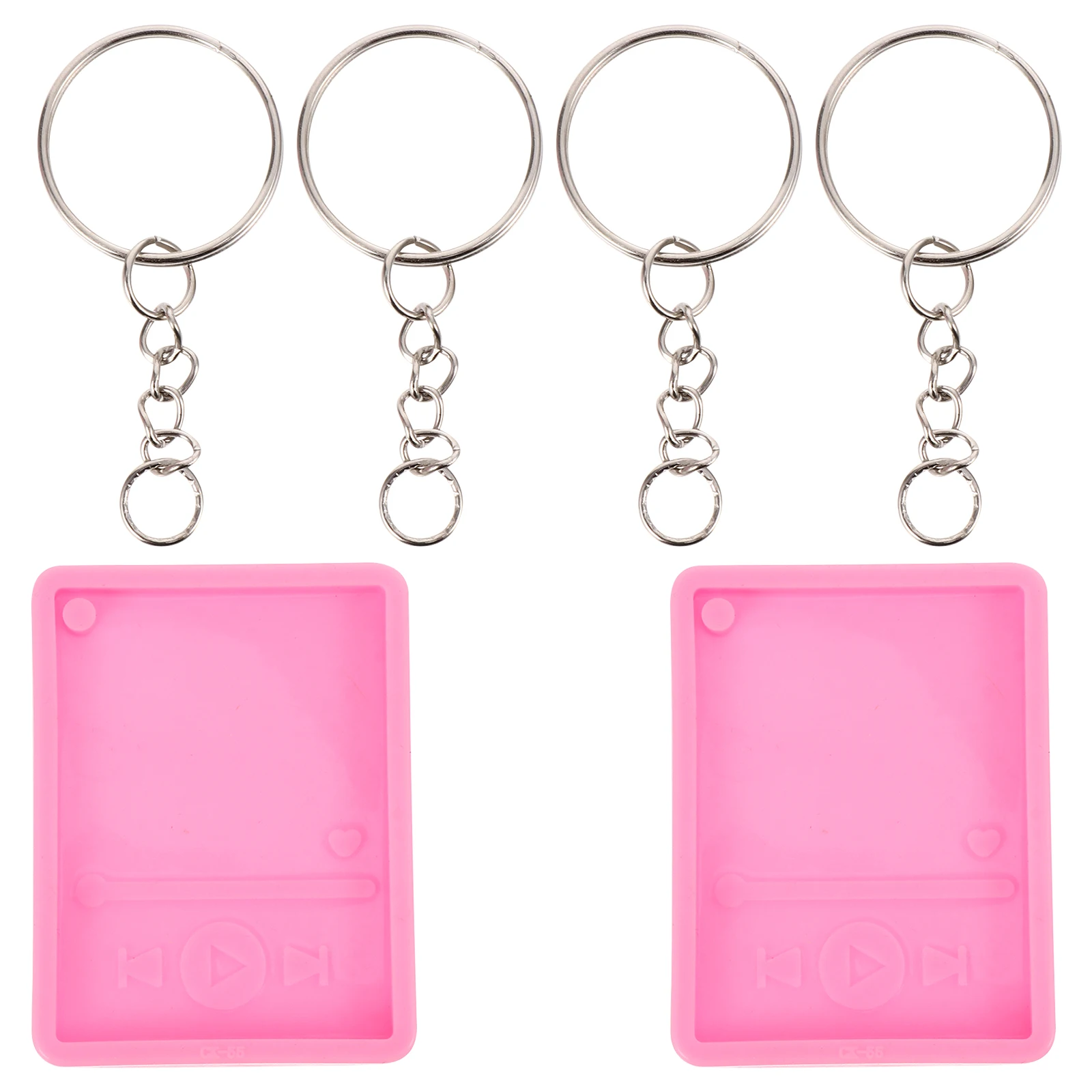 2pcs Crystal Epoxy Silicone Mold for DIY Keychain Jewelry Making Mp3 Shape Pendant Rings Reusable Crafts Accessories
2pcs Crystal Epoxy Silicone Mold for DIY Keychain Jewelry Making Mp3 Shape Pendant Rings Reusable Crafts Accessories