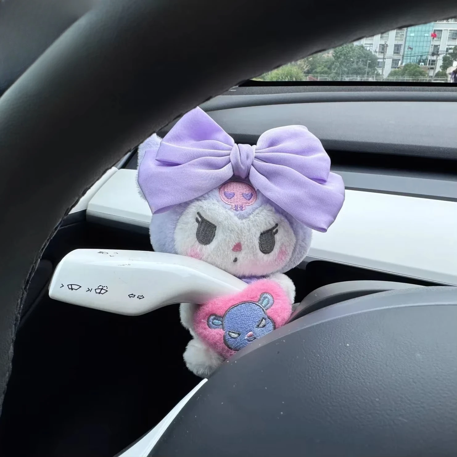 Sanrio Kuromi Car Cute Plush Hand Gear Decoration Rearview Mirror Pendant SeatBelt Shoulder Cover Cartoon Car Accessories
Sanrio Kuromi Car Cute Plush Hand Gear Decoration Rearview Mirror Pendant SeatBelt Shoulder Cover Cartoon Car Accessories
