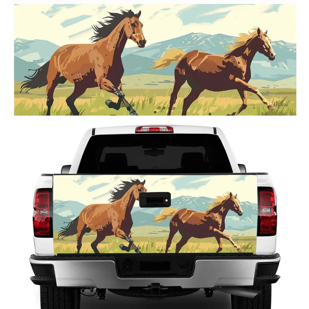 Happy Running Horse Oil Painting Car Tail Trunk Protect Vinly Decal Auto Accessories DIY Hood Decor Sticker for Off-road Pickup
Happy Running Horse Oil Painting Car Tail Trunk Protect Vinly Decal Auto Accessories DIY Hood Decor Sticker for Off-road Pickup
