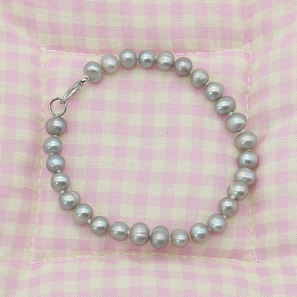Gorgeous Natural Freshwater Baroque Silver-color Round Pearl Bead 6-7mm Necklace Versatile Lobster Clasp Jewelry Accessory Gift
Gorgeous Natural Freshwater Baroque Silver-color Round Pearl Bead 6-7mm Necklace Versatile Lobster Clasp Jewelry Accessory Gift