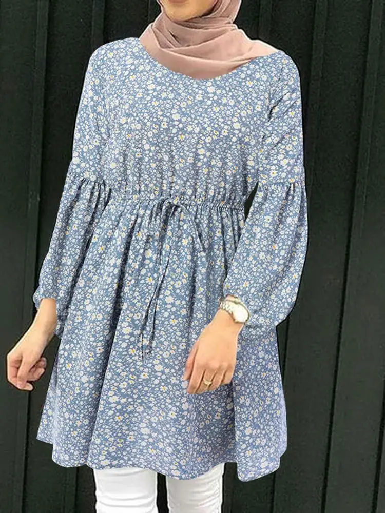 ZANZEA 2023 Women Blouses Fashion Floral Print Blouse Elegant Long Sleeve Muslin Shirt Tunic Casual Islamic Clothing Lace Up Top
ZANZEA 2023 Women Blouses Fashion Floral Print Blouse Elegant Long Sleeve Muslin Shirt Tunic Casual Islamic Clothing Lace Up Top