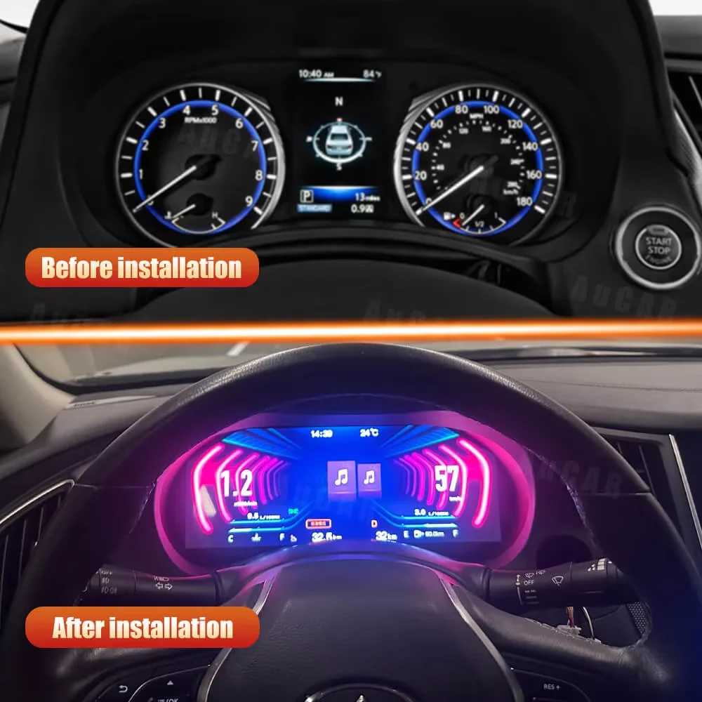 Aucar 12.3" Exclusive Linux Instrument Cluster for Infiniti Q50 Q60 2014-2019 Plug & Play HD Meter Screen
Aucar 12.3" Exclusive Linux Instrument Cluster for Infiniti Q50 Q60 2014-2019 Plug & Play HD Meter Screen