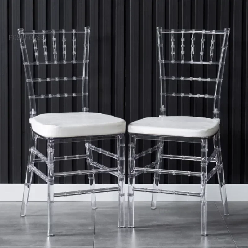 Crystal Dining Chair Hotel Commercial Furniture Outdoor Wedding Chair Banquet Transparent Leisure Back Chairs for Events z
Crystal Dining Chair Hotel Commercial Furniture Outdoor Wedding Chair Banquet Transparent Leisure Back Chairs for Events z