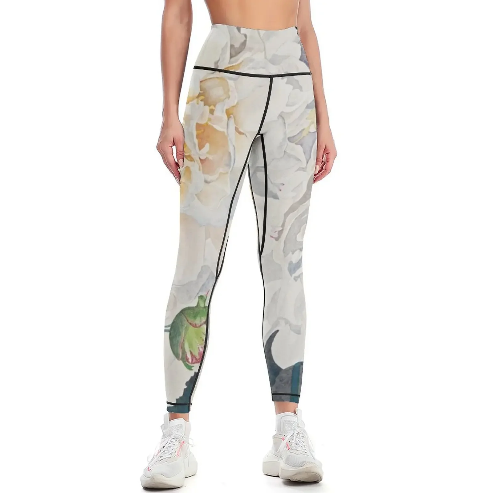 White Peonies Watercolor Leggings Women's sports pants Women sportwear high waist sports woman gym Womens Leggings
White Peonies Watercolor Leggings Women's sports pants Women sportwear high waist sports woman gym Womens Leggings