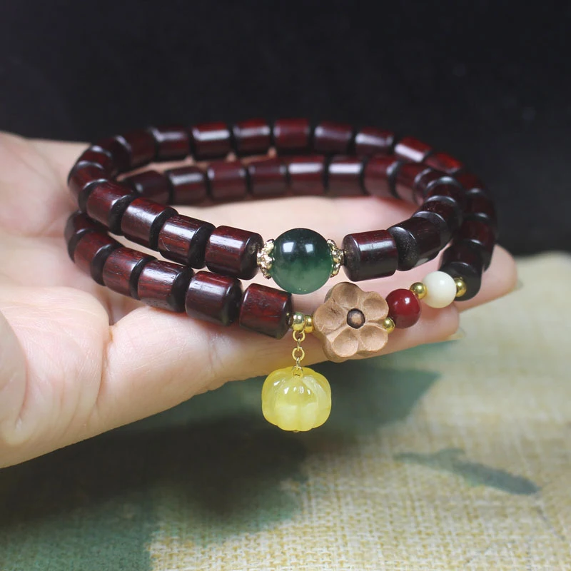 Blood Sandalwood Barrel Bead 8mm Bracelet with Aquatic Agate, Forest Style Cultural Ornament, Buddhist Prayer Beads
Blood Sandalwood Barrel Bead 8mm Bracelet with Aquatic Agate, Forest Style Cultural Ornament, Buddhist Prayer Beads