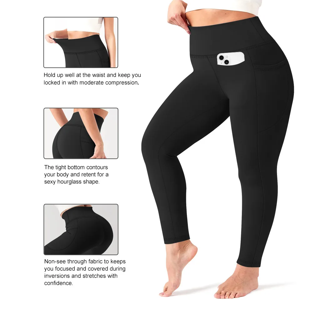 High Waist Yoga Pants For Women Up To 300 Lbs Stretchy Tight Workout Trousers Loose Fit Sports Leggings
High Waist Yoga Pants For Women Up To 300 Lbs Stretchy Tight Workout Trousers Loose Fit Sports Leggings