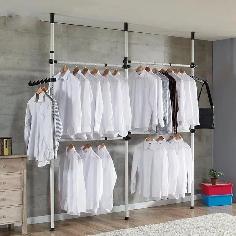 Adjustable Garment Rack, Heavy-Duty Movable Closet with 4 Hang Rods, 2 Shelves & Hooks, Clothing Rack Wardrobe ,
Adjustable Garment Rack, Heavy-Duty Movable Closet with 4 Hang Rods, 2 Shelves & Hooks, Clothing Rack Wardrobe ,