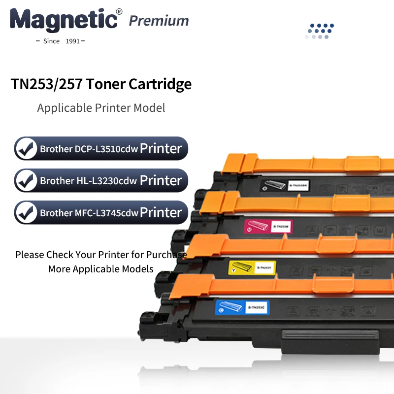 AU TN253 TN257 Compatible Toner Cartridge for Brother DCP-L3510cdw HL-L3230cdw L3270cdw MFC-L3745cdw L3750cdw L3770cdw Printer
AU TN253 TN257 Compatible Toner Cartridge for Brother DCP-L3510cdw HL-L3230cdw L3270cdw MFC-L3745cdw L3750cdw L3770cdw Printer