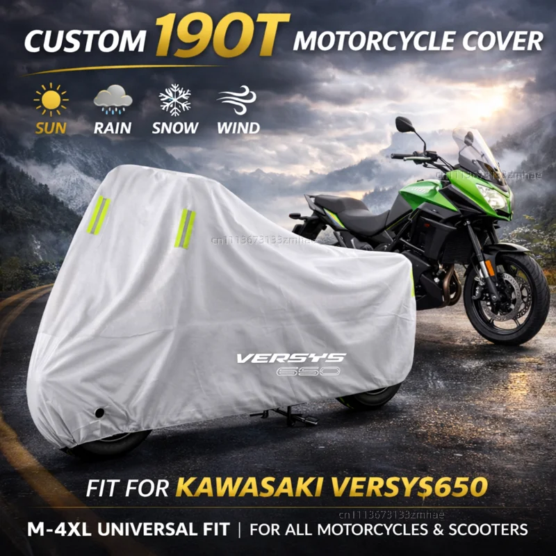 Чехол для мотоцикла KAWASAKI VERSYS 650 VERSYS650 ABS 2010-2020 2019 2015, водонепроницаемый, защитный от ультрафиолета, всепогодный чехол
Чехол для мотоцикла KAWASAKI VERSYS 650 VERSYS650 ABS 2010-2020 2019 2015, водонепроницаемый, защитный от ультрафиолета, всепогодный чехол