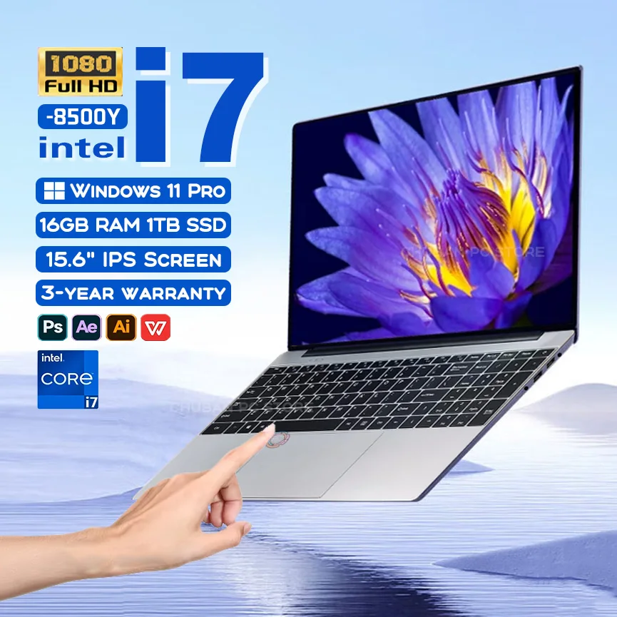 Портативный портативный компьютер Windows 11 Intel Core i7 8500Y 15,6 дюймов 16 ГБ DDR 1 ТБ SSD офисные ноутбуки разблокировка отпечатков пальцев ноутбук
Портативный портативный компьютер Windows 11 Intel Core i7 8500Y 15,6 дюймов 16 ГБ DDR 1 ТБ SSD офисные ноутбуки разблокировка отпечатков пальцев ноутбук