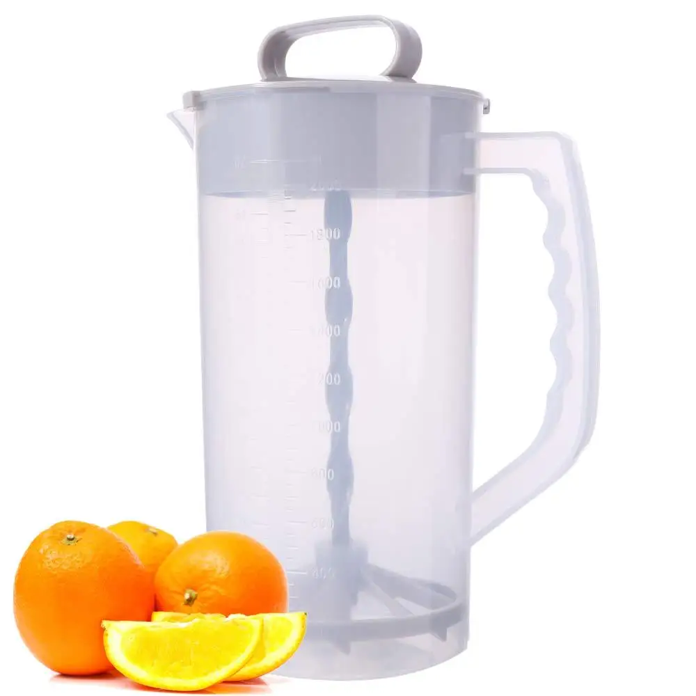 Manual Mixing Pitcher Heat Resistant with Lid Juice Mixing Container Wide Mouth Fall-resistant Beverage Blending Container
Manual Mixing Pitcher Heat Resistant with Lid Juice Mixing Container Wide Mouth Fall-resistant Beverage Blending Container