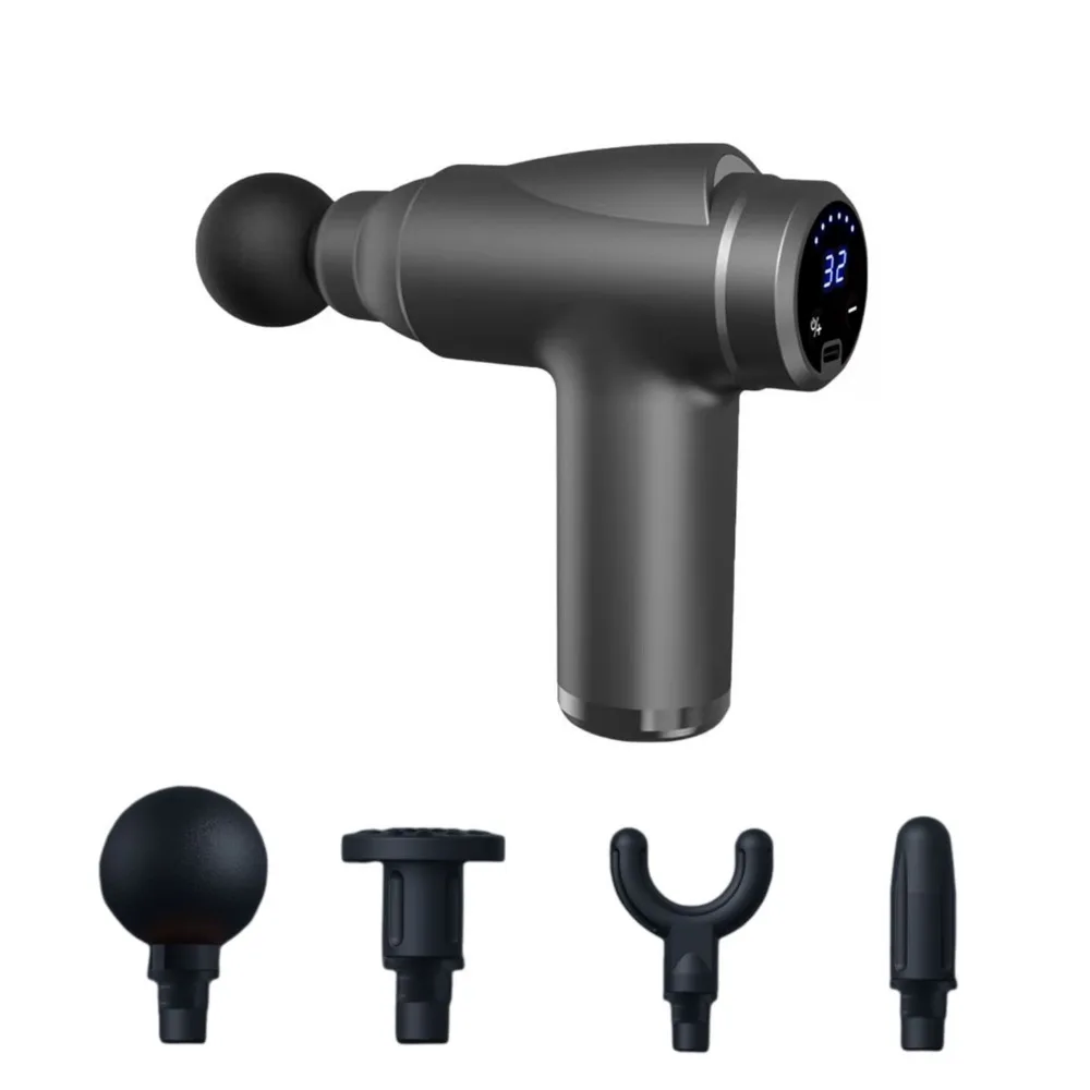 Массажер для фасций с 32 режимами, ЖК-дисплеем, для расслабления тела и мышц, USB-зарядка, 4 массажных насадки
Массажер для фасций с 32 режимами, ЖК-дисплеем, для расслабления тела и мышц, USB-зарядка, 4 массажных насадки