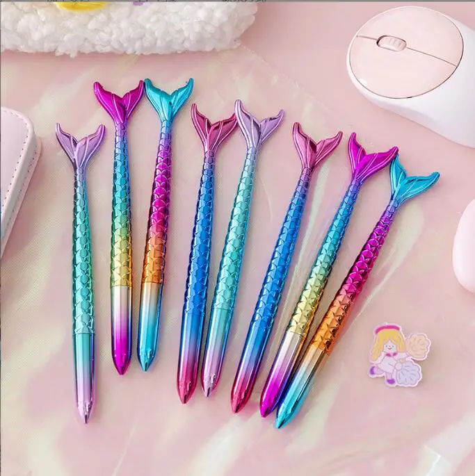 48 pcs/lot Colorful Mermaid Gel Pen Cute 0.5 mm black Ink Signature Pens Promotional Gift Stationery School Supplies
48 pcs/lot Colorful Mermaid Gel Pen Cute 0.5 mm black Ink Signature Pens Promotional Gift Stationery School Supplies