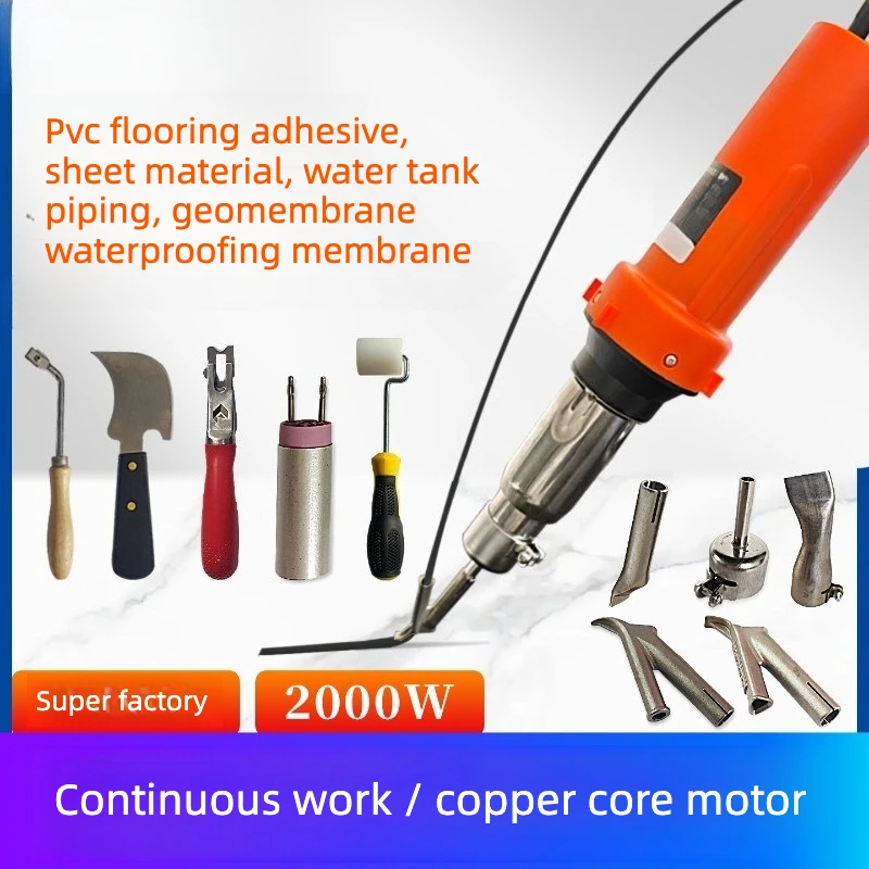 PVC plastic floor hot air welding gun, TPO coil geomembrane floor glue welding gun, PP board plastic welding rod
PVC plastic floor hot air welding gun, TPO coil geomembrane floor glue welding gun, PP board plastic welding rod
