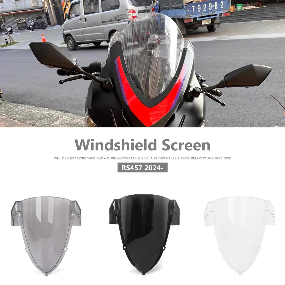 Motorcycle Touring Windshield Windscreen Wind Screen Deflectors Viser Visor For Aprilia RS 457 rs457 RS457 2024 2025
Motorcycle Touring Windshield Windscreen Wind Screen Deflectors Viser Visor For Aprilia RS 457 rs457 RS457 2024 2025