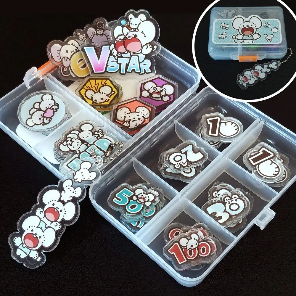 PTCG Maushold Theme Acrylic Digital Token Damage Indicator Set Maushold Dice Counter Vstar Ex Used Board Game Accessories Toys
PTCG Maushold Theme Acrylic Digital Token Damage Indicator Set Maushold Dice Counter Vstar Ex Used Board Game Accessories Toys