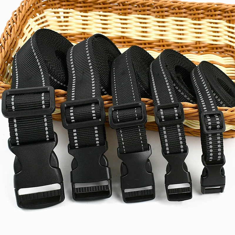 15-38mm Reflective Nylon Webbing Tape Pet Collar Ribbon Strap Release Buckle 1-5Sets Backpack Belt Closure Adjust Sliders Hook
15-38mm Reflective Nylon Webbing Tape Pet Collar Ribbon Strap Release Buckle 1-5Sets Backpack Belt Closure Adjust Sliders Hook