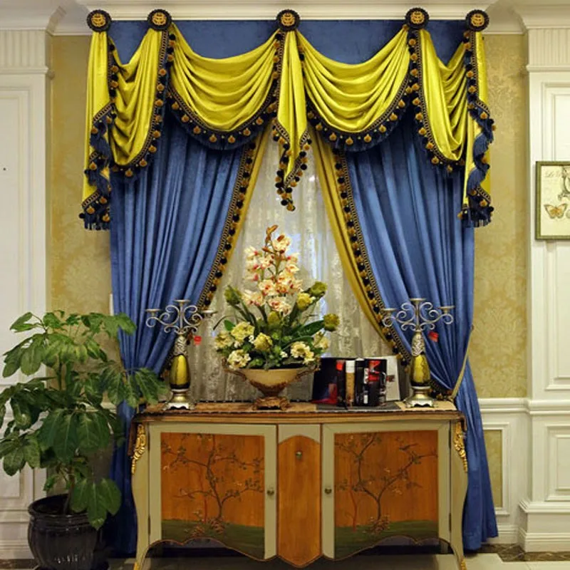 Green and blue luxurious Rod Stick Hang style Living Room curtains for Restaurant New Nail Valancer Blackout color Green Curtain
Green and blue luxurious Rod Stick Hang style Living Room curtains for Restaurant New Nail Valancer Blackout color Green Curtain