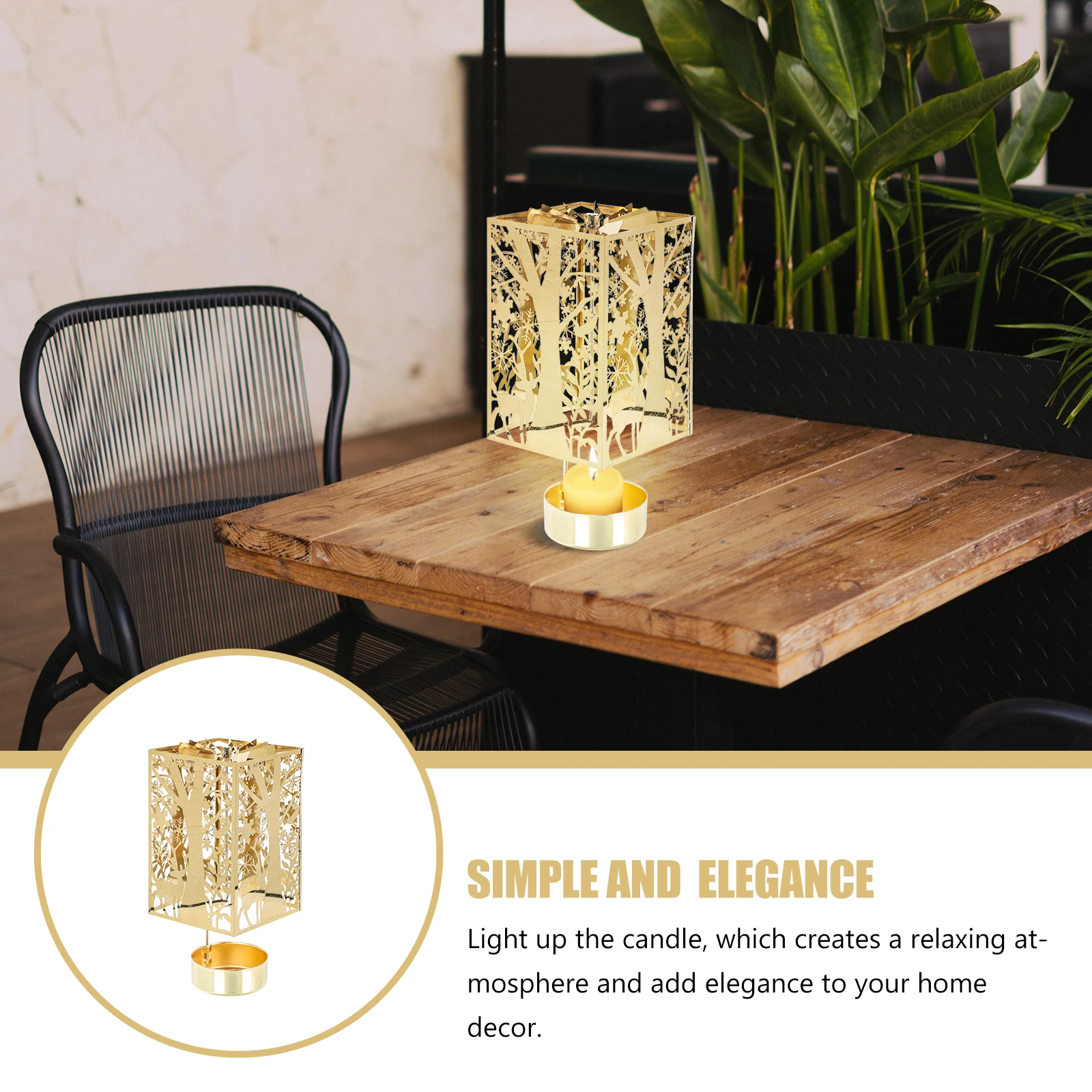 1Pcs Aromatherapy Tray Heat Resistant Stylish Rotating Metal Candleholder for Home Office Wedding Dinner Party Decoration 
1Pcs Aromatherapy Tray Heat Resistant Stylish Rotating Metal Candleholder for Home Office Wedding Dinner Party Decoration