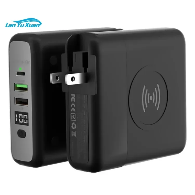 Съемный внешний аккумулятор 10000 мАч USB QC3.0 PD 20 Вт Стандартный беспроводной адаптер для зарядки аккумулятора
Съемный внешний аккумулятор 10000 мАч USB QC3.0 PD 20 Вт Стандартный беспроводной адаптер для зарядки аккумулятора