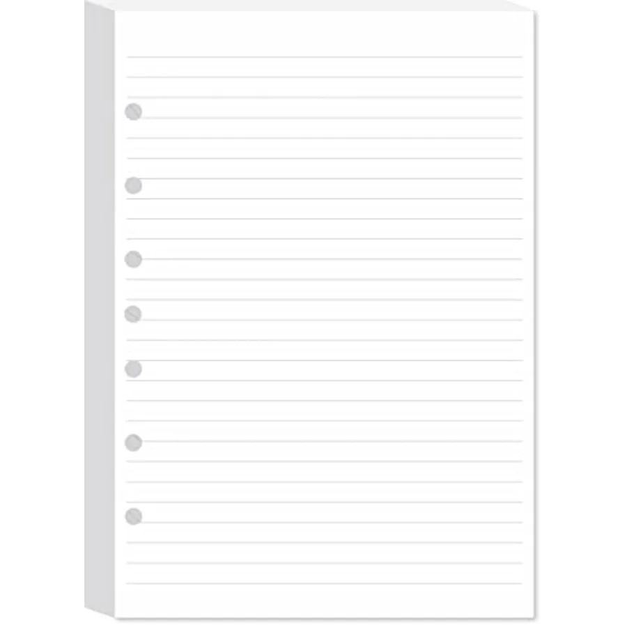 7-Hole Filler Paper Pack of for Mini Binders, College Ruled, 5-1/2" x 8-1/2", White
7-Hole Filler Paper Pack of for Mini Binders, College Ruled, 5-1/2" x 8-1/2", White