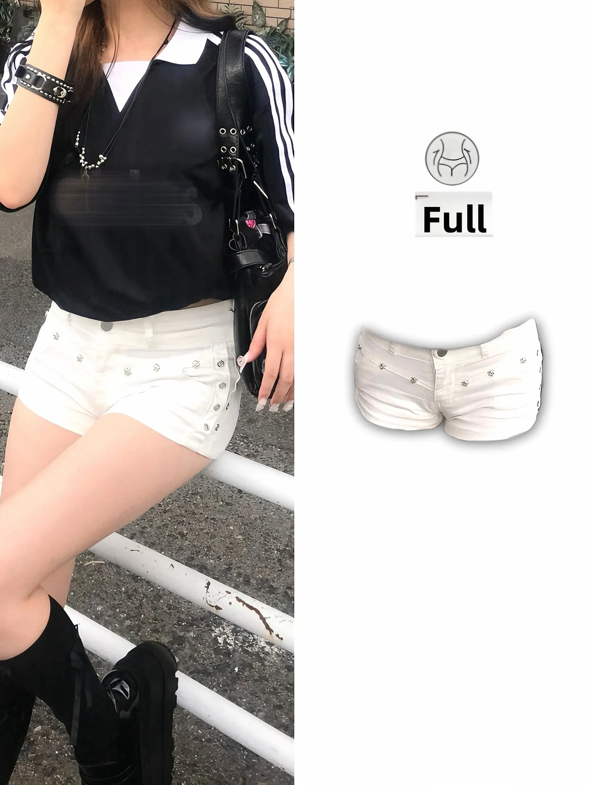 American Sle Retro Korean Version Button ort Pants Women's Hip Enhancing mid Low Waist orts Super ort Jeans
American Sle Retro Korean Version Button ort Pants Women's Hip Enhancing mid Low Waist orts Super ort Jeans