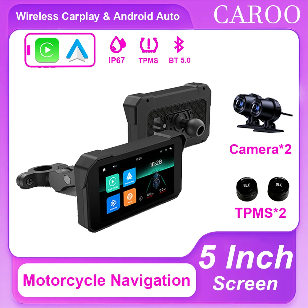 5 inch Motorcycle DVR GPS Navigation Multimedia Player Wireless CarPlay Android Auto IP67 Waterproof Screen Recorder night sight
5 inch Motorcycle DVR GPS Navigation Multimedia Player Wireless CarPlay Android Auto IP67 Waterproof Screen Recorder night sight