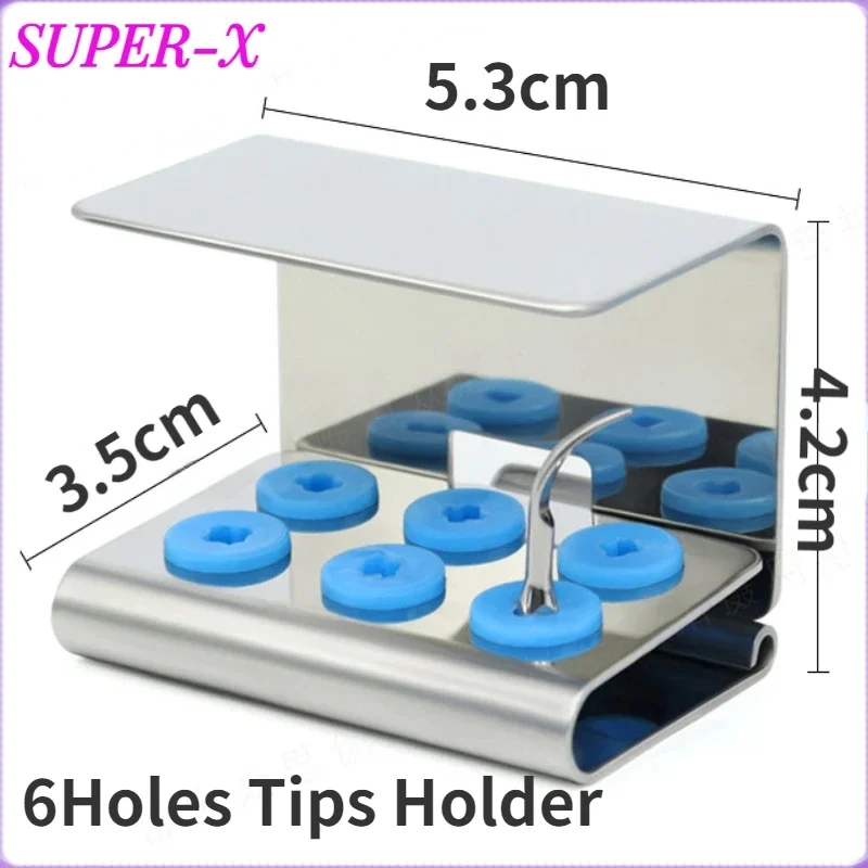 SUPER-X 6 Hole Dental Ultrasonic Scaler Tip Holder Autoclave Tools with Cover Fit for EMS/Satelec/DTE/Woodpeck
SUPER-X 6 Hole Dental Ultrasonic Scaler Tip Holder Autoclave Tools with Cover Fit for EMS/Satelec/DTE/Woodpeck