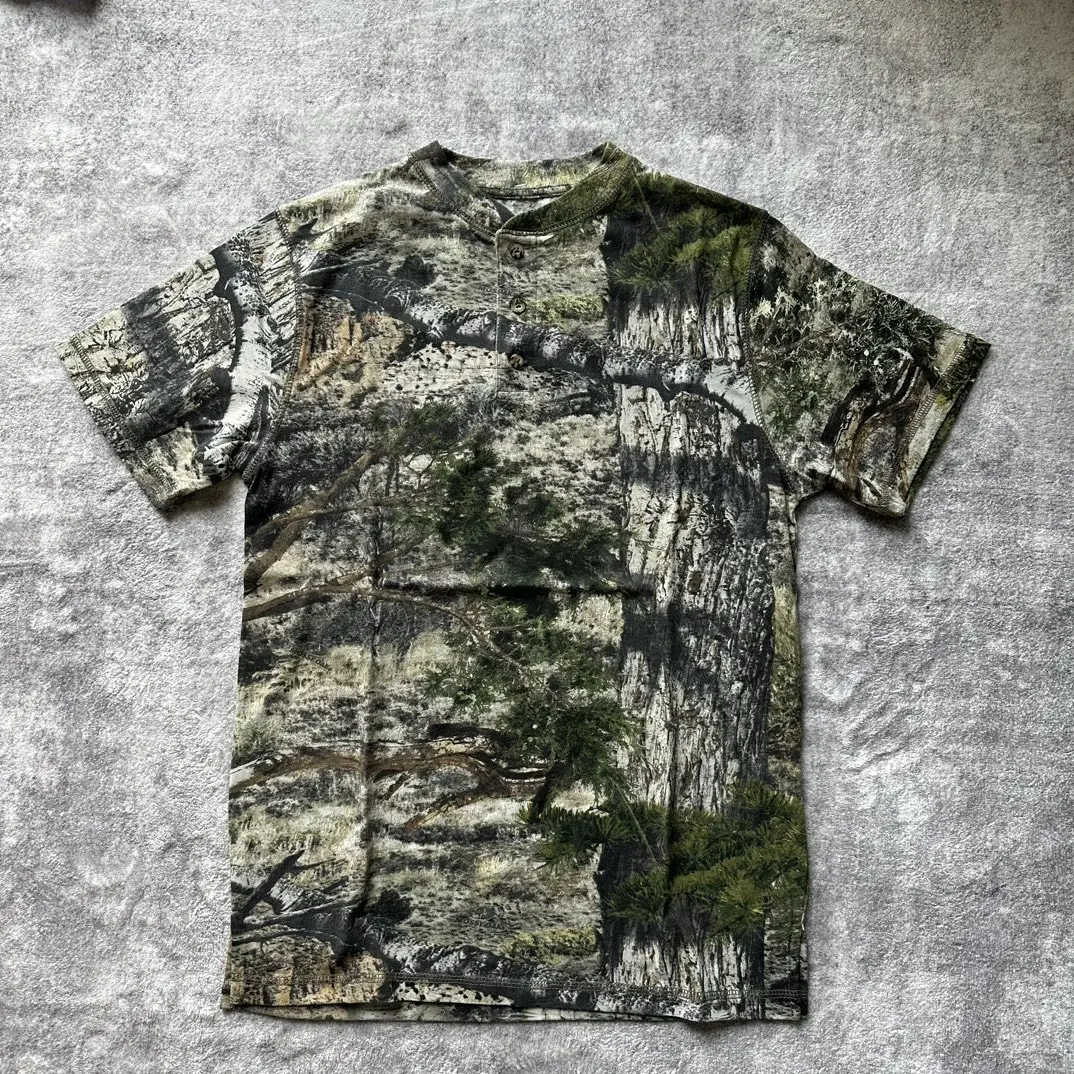 Retro Jungle Duck Hunt Short Sleeve T-Shirt Henry Collar Half Sleeve Pure Cotton Men's Summer Breathable Quick Dry Antibacterial
Retro Jungle Duck Hunt Short Sleeve T-Shirt Henry Collar Half Sleeve Pure Cotton Men's Summer Breathable Quick Dry Antibacterial
