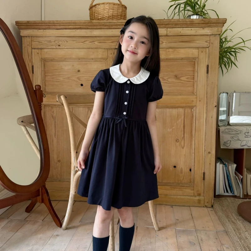 Hand Smocked Toddler Dress Vintage Navy Blue Black Girls Summer Short Sleeve Dress Casual Daily Pageant Clothes Smocking Dresses
Hand Smocked Toddler Dress Vintage Navy Blue Black Girls Summer Short Sleeve Dress Casual Daily Pageant Clothes Smocking Dresses