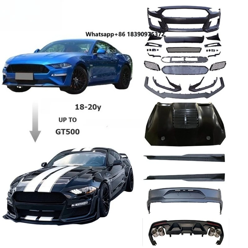2018-2020 Year Upgrade to GT500 Style Body Kit Car Bumpers Hood Rear Wing Car Accessories Auto Tuning Parts
2018-2020 Year Upgrade to GT500 Style Body Kit Car Bumpers Hood Rear Wing Car Accessories Auto Tuning Parts