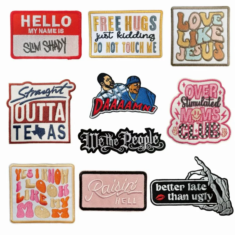 Funny English Letters Rectangle Iron-on Sew Embroidery Badge Patches DIY T-shirt Hat Backpack Clothing Appliques Sticker 
Funny English Letters Rectangle Iron-on Sew Embroidery Badge Patches DIY T-shirt Hat Backpack Clothing Appliques Sticker