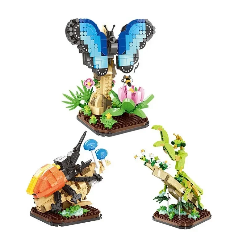 Assembly Mini Blocks Animal Mantis Insect Bricks Butterfly Beetle Kids Educational Toys Gifts Girls Christmas Present Pet Shop
Assembly Mini Blocks Animal Mantis Insect Bricks Butterfly Beetle Kids Educational Toys Gifts Girls Christmas Present Pet Shop