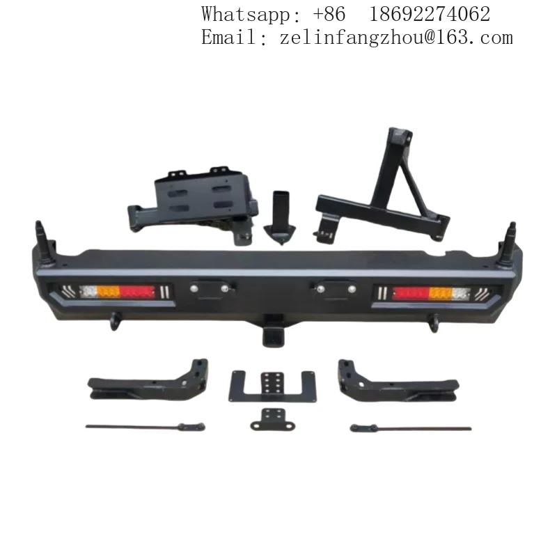Высококачественный стальной задний бампер JB64 JB74 с вырезами под буксировочный крюк, горячая распродажа автозапчастей для внедорожников Suzuki Jimny
Высококачественный стальной задний бампер JB64 JB74 с вырезами под буксировочный крюк, горячая распродажа автозапчастей для внедорожников Suzuki Jimny