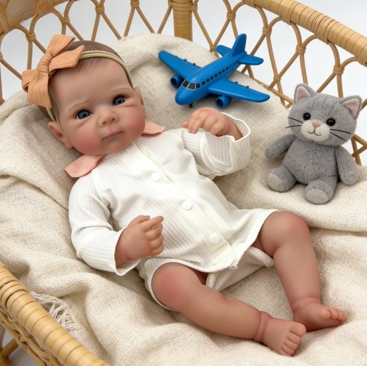 18'' Reborn Bettie Girl Body Lifelike Baby Cuddly Baby Multiple Layers Painting 3D Skin with Hand Draw Hair
18'' Reborn Bettie Girl Body Lifelike Baby Cuddly Baby Multiple Layers Painting 3D Skin with Hand Draw Hair