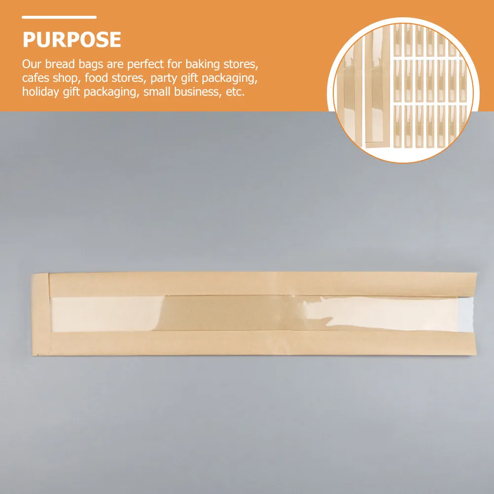 100Pcs Bread Packaging Bags with Window Paper Baked Goods Storage for Bakery Homemade Bread Donuts Cookies Party Gift
100Pcs Bread Packaging Bags with Window Paper Baked Goods Storage for Bakery Homemade Bread Donuts Cookies Party Gift
