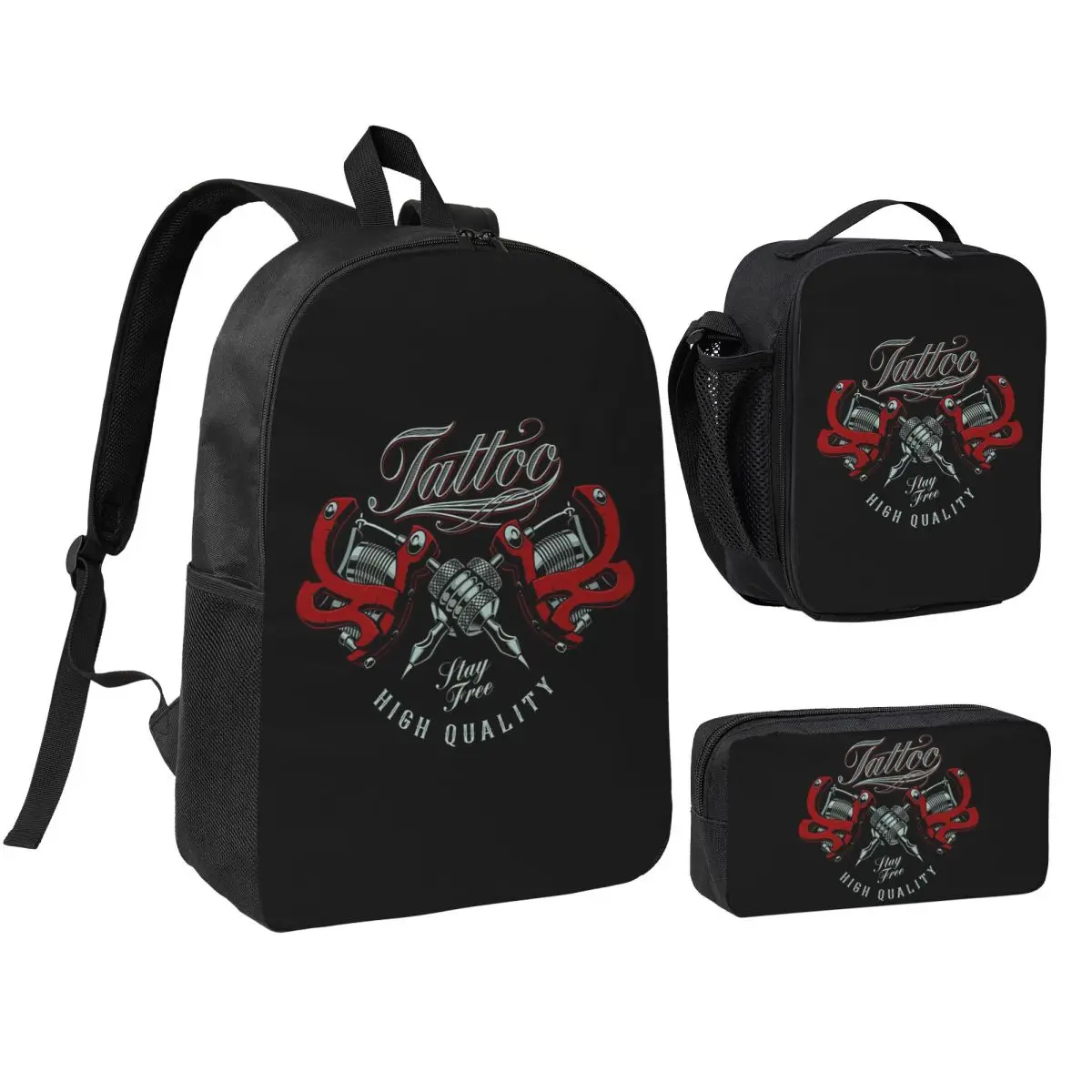 Custom Bib Tattoo Artist Tattooists Backpack Student BookBag School Bag Shoulder Bags 3ps Insulated Lunch Bag Pencil Case
Custom Bib Tattoo Artist Tattooists Backpack Student BookBag School Bag Shoulder Bags 3ps Insulated Lunch Bag Pencil Case