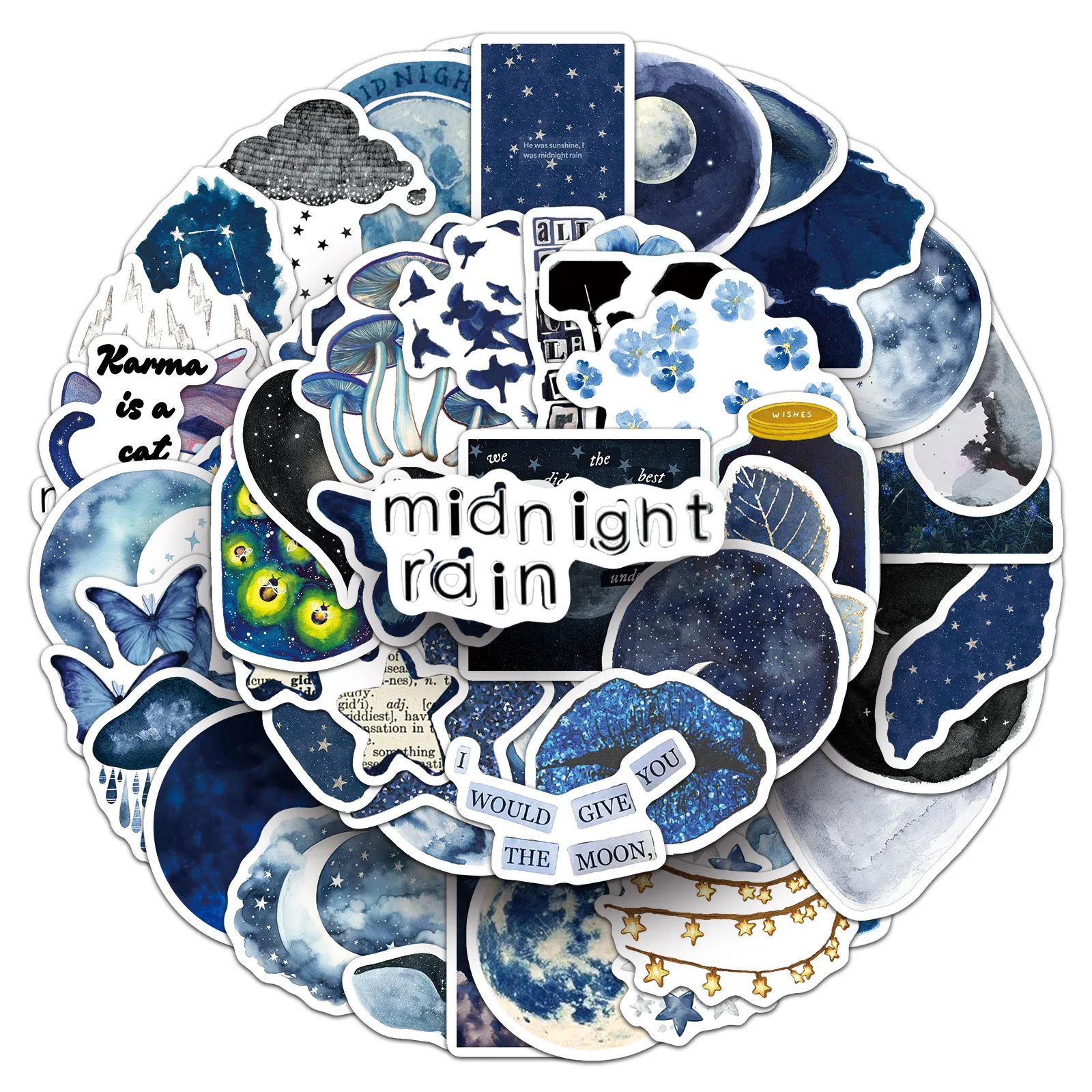 10/50PCS rainy night ins wind doodle watercolor wind stars moon decoration mobile phone case waterproof sticker Kids Toy
10/50PCS rainy night ins wind doodle watercolor wind stars moon decoration mobile phone case waterproof sticker Kids Toy