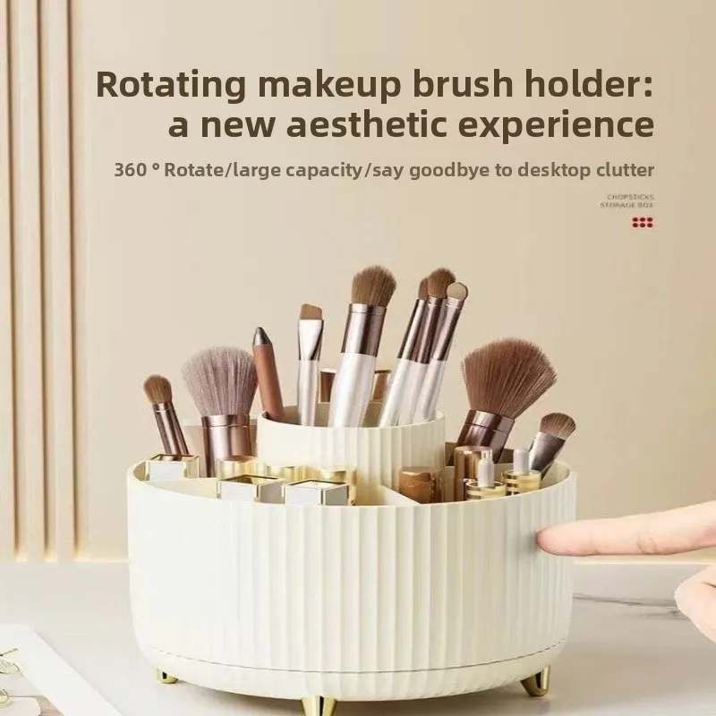 Desktop Rotating Makeup Brush Storage Cartridge Cosmetics Shelf Desktop Dresser Eyeshadow Brush Lipstick Case Pen Holder
Desktop Rotating Makeup Brush Storage Cartridge Cosmetics Shelf Desktop Dresser Eyeshadow Brush Lipstick Case Pen Holder