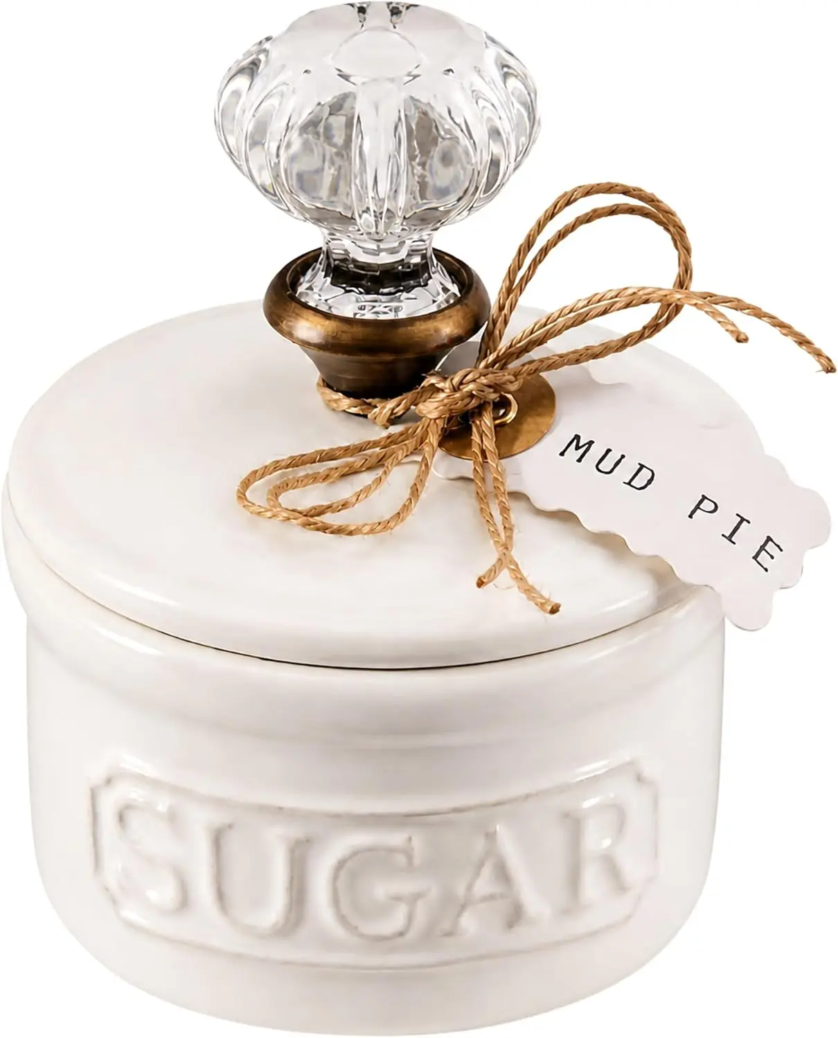 Ceramic Sugar Bowl with Glass Doorknob Lid for Coffee Tea Baking Countertop Storage
Ceramic Sugar Bowl with Glass Doorknob Lid for Coffee Tea Baking Countertop Storage