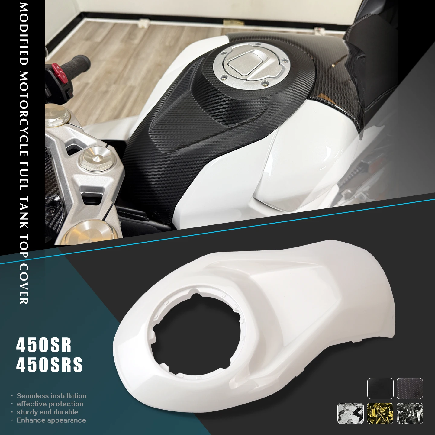 Для 450SR 450SR-S аксессуары для мотоциклов, верхняя крышка топливного бензобака, защитный чехол топливного бака
Для 450SR 450SR-S аксессуары для мотоциклов, верхняя крышка топливного бензобака, защитный чехол топливного бака