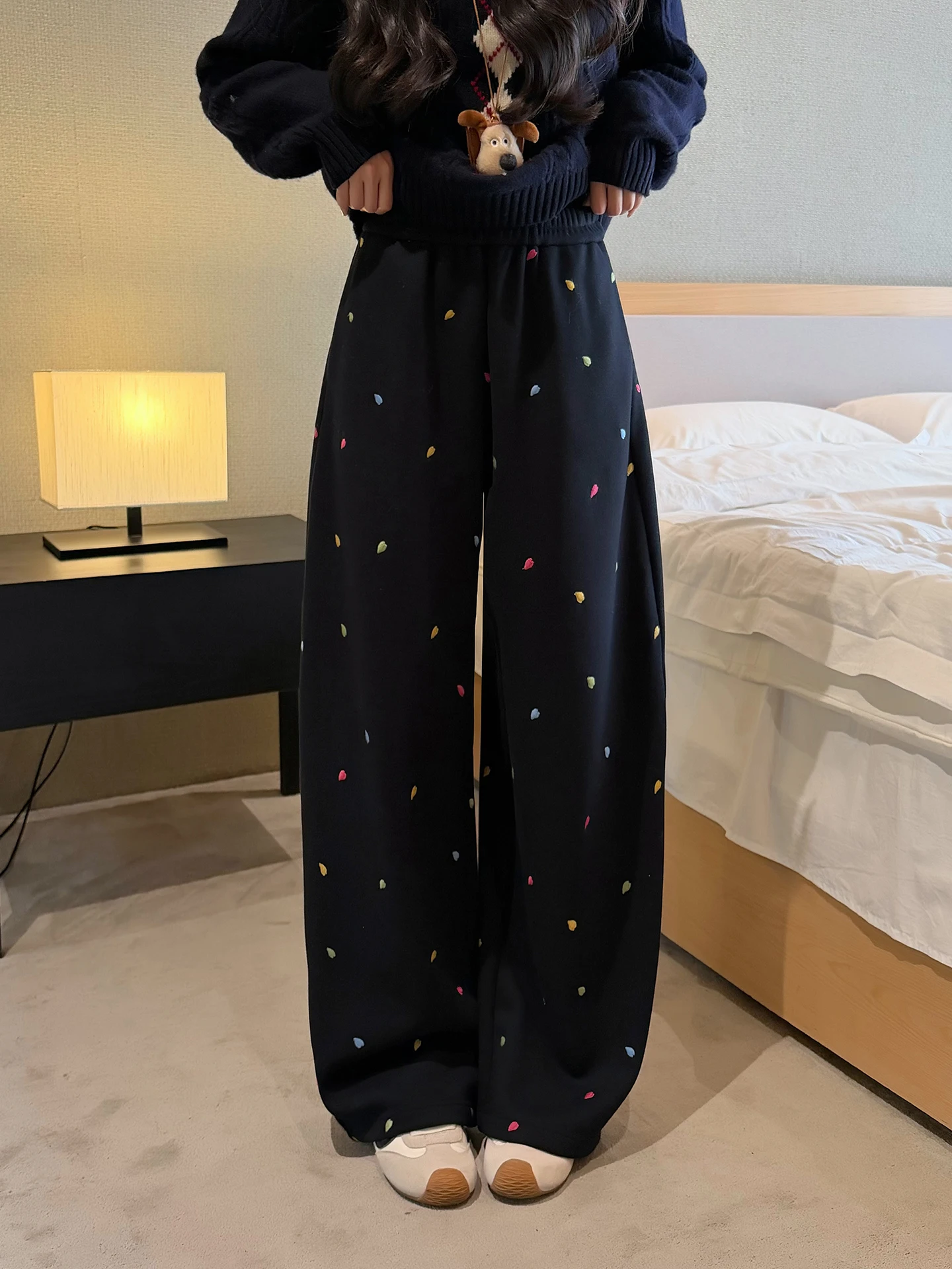 Yanyan Winter Thiened Fce Lazy Color Dot Casual Pants Women's Small Size Straight Leg Long Trousers YY5684 Casual Cotton
Yanyan Winter Thiened Fce Lazy Color Dot Casual Pants Women's Small Size Straight Leg Long Trousers YY5684 Casual Cotton