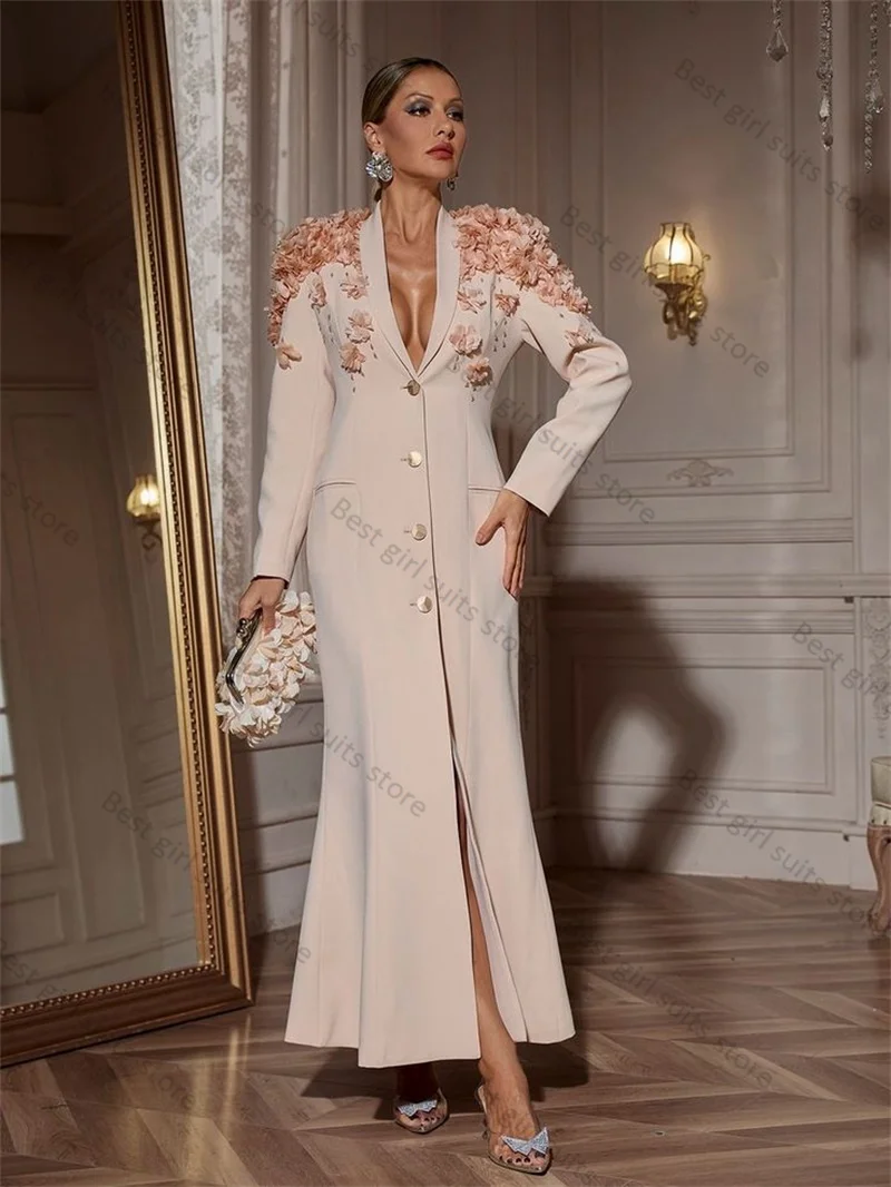 Elegant Women Suit Skirt1 Piece Long Blazer Prom Dress 3D Flower Formal Office Lady Jacket Customized Wedding Tuxedo Outfit
Elegant Women Suit Skirt1 Piece Long Blazer Prom Dress 3D Flower Formal Office Lady Jacket Customized Wedding Tuxedo Outfit