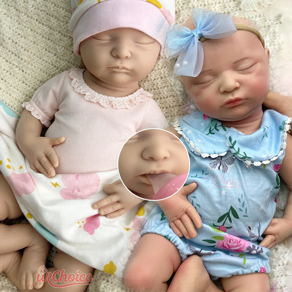 45cm Lifelike Full Soft Silicone Reborn Baby Girl Can Use Pacifiers Weighted Doll Realistic Texture Newborn Doll for Movie Prop
45cm Lifelike Full Soft Silicone Reborn Baby Girl Can Use Pacifiers Weighted Doll Realistic Texture Newborn Doll for Movie Prop