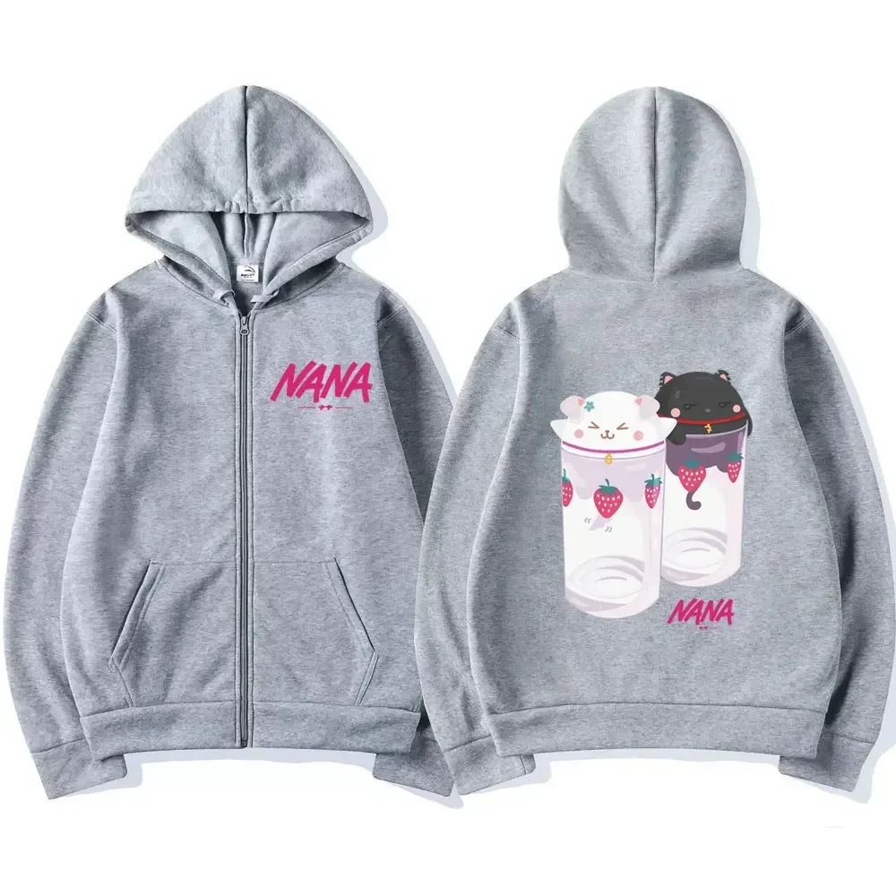 Nana Hachi - Strawberry Glasses Graphic Zip Up Hoodies Unisex Harajuku Anime Clothes Zipper Sweatshirt Casual Fleece Pullovers
Nana Hachi - Strawberry Glasses Graphic Zip Up Hoodies Unisex Harajuku Anime Clothes Zipper Sweatshirt Casual Fleece Pullovers