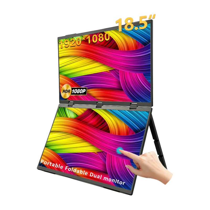 180 Dgrees Foldable 18.5inch 1080P Dual Screen Portable Monitor For Laptop
180 Dgrees Foldable 18.5inch 1080P Dual Screen Portable Monitor For Laptop