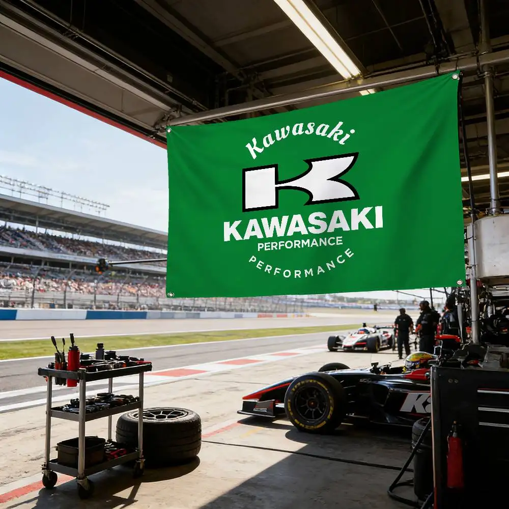 For KAWASAKI Flag 120g Polyester Sublimation Print Durable Hanging Banner Home Decor Gift
For KAWASAKI Flag 120g Polyester Sublimation Print Durable Hanging Banner Home Decor Gift